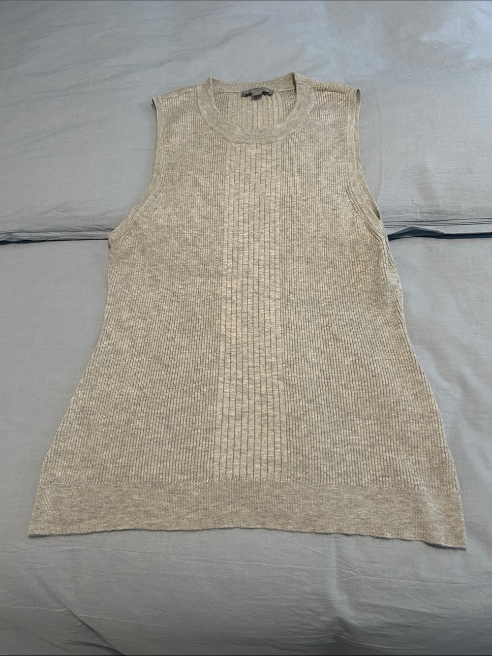 Revolution Ribbed Knit Tank Top - Light Beige
